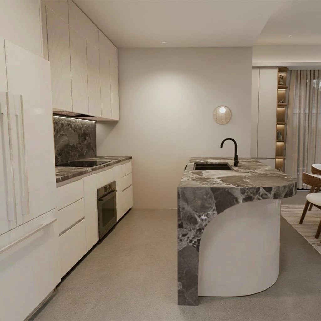 Davinci Grey Marble Benchtop