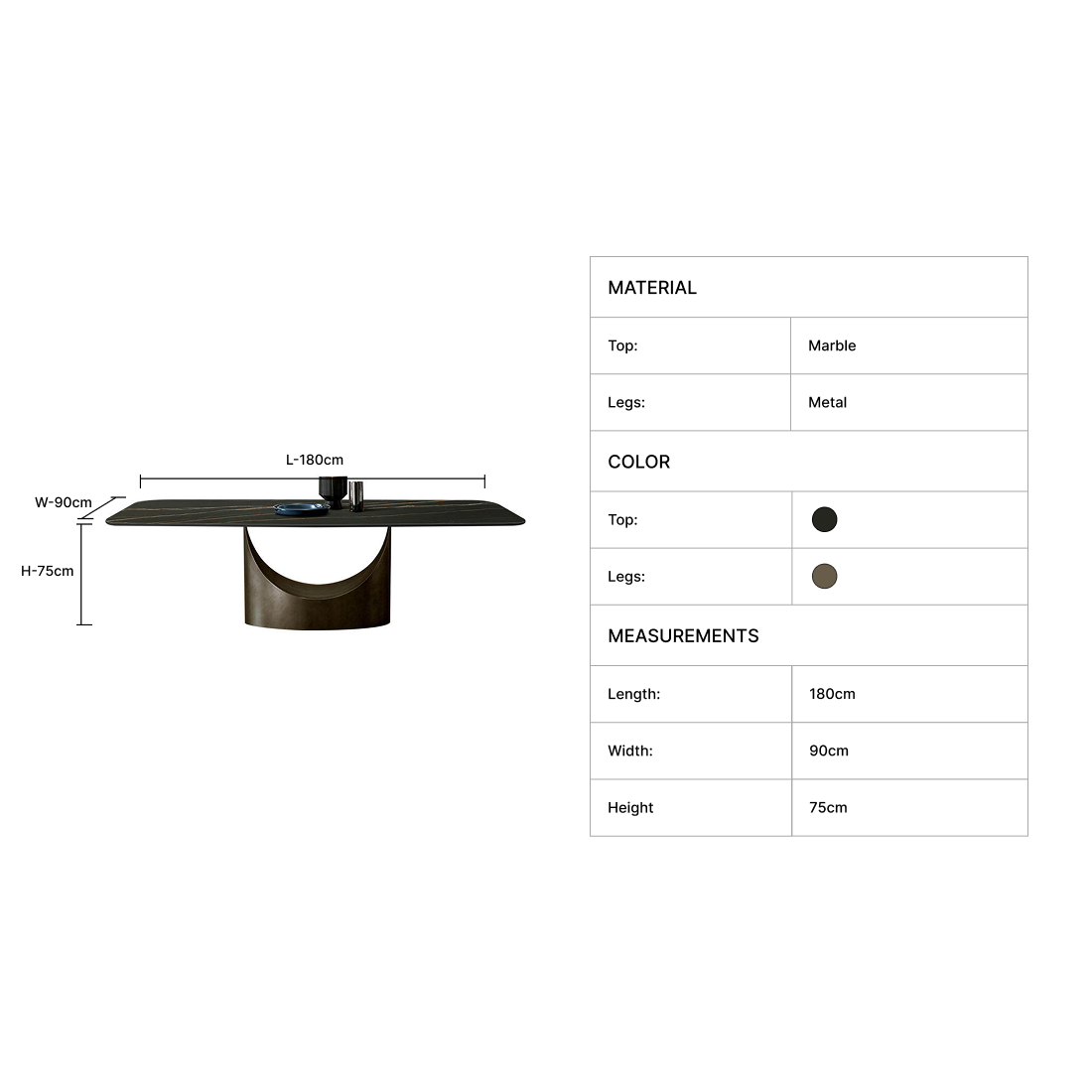 Darcel Rectangle Dining Table