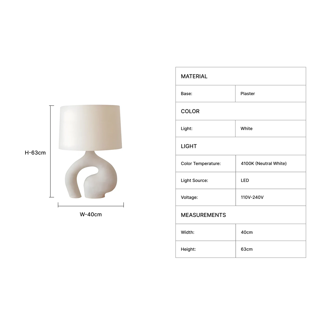 Anfora Table Lamp