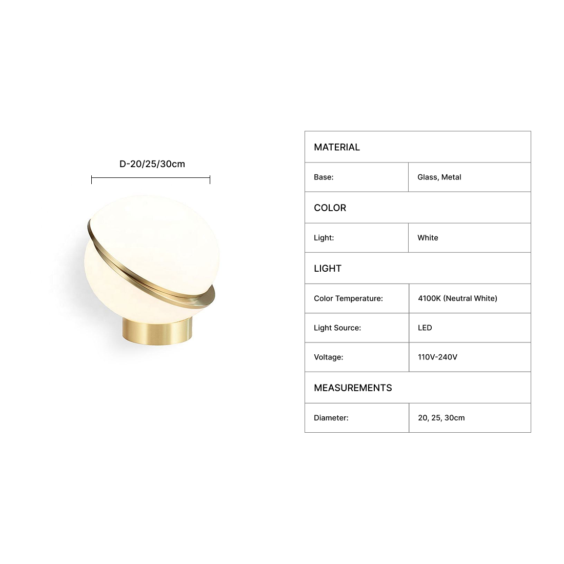 Orbis Table Lamp