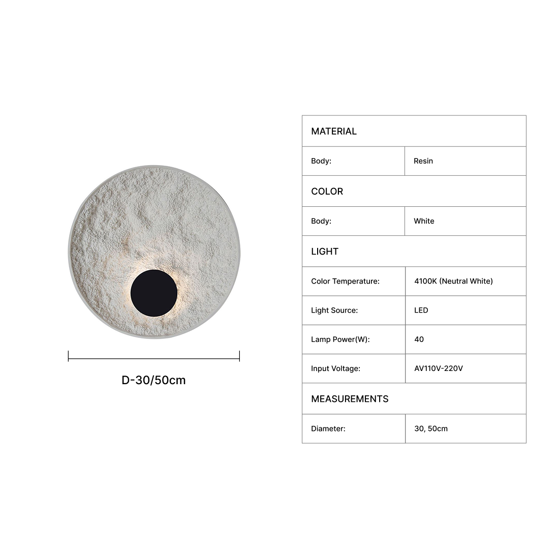 Crateri Wall Sconce