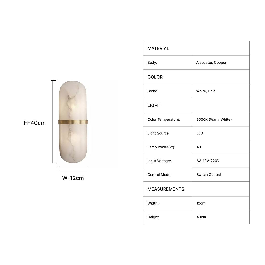 Ovale Wall Sconce