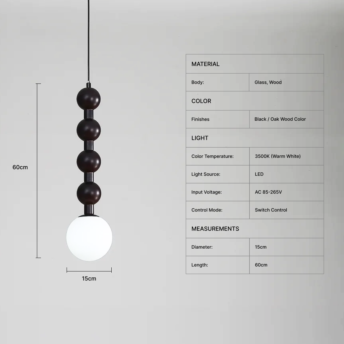 Lignum Pendant