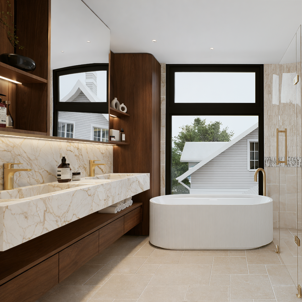 Spider Gold Marble Vanity