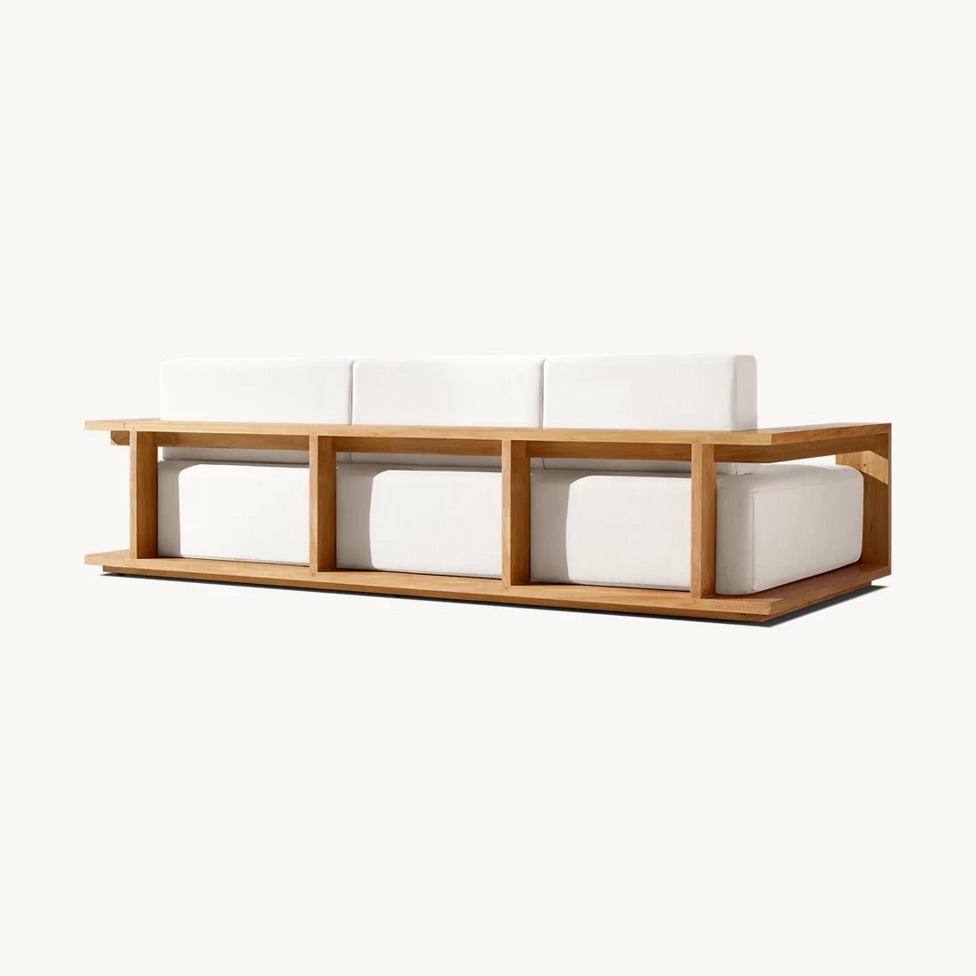 Alvia Handcrafted Teak Wood Sofa