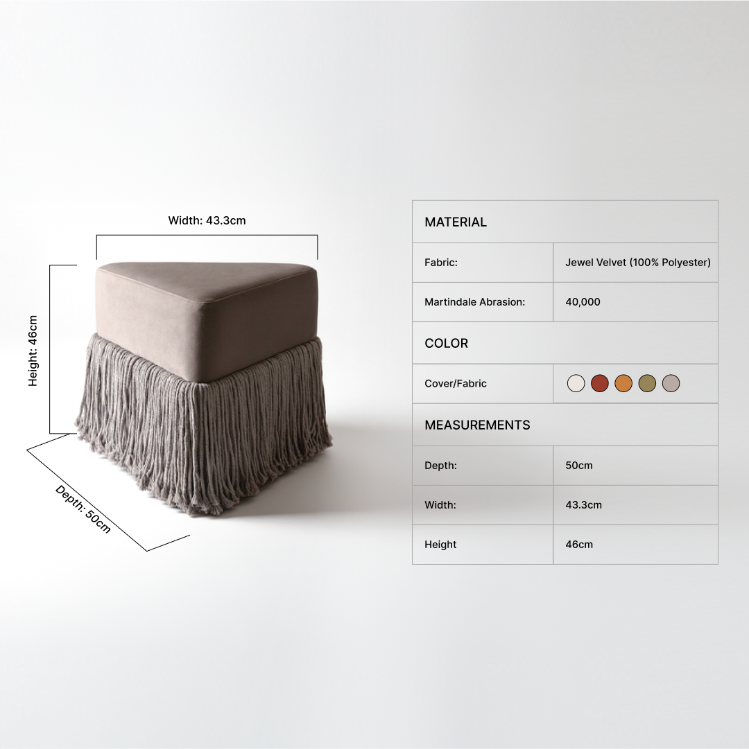Chroma Triangle Ottoman