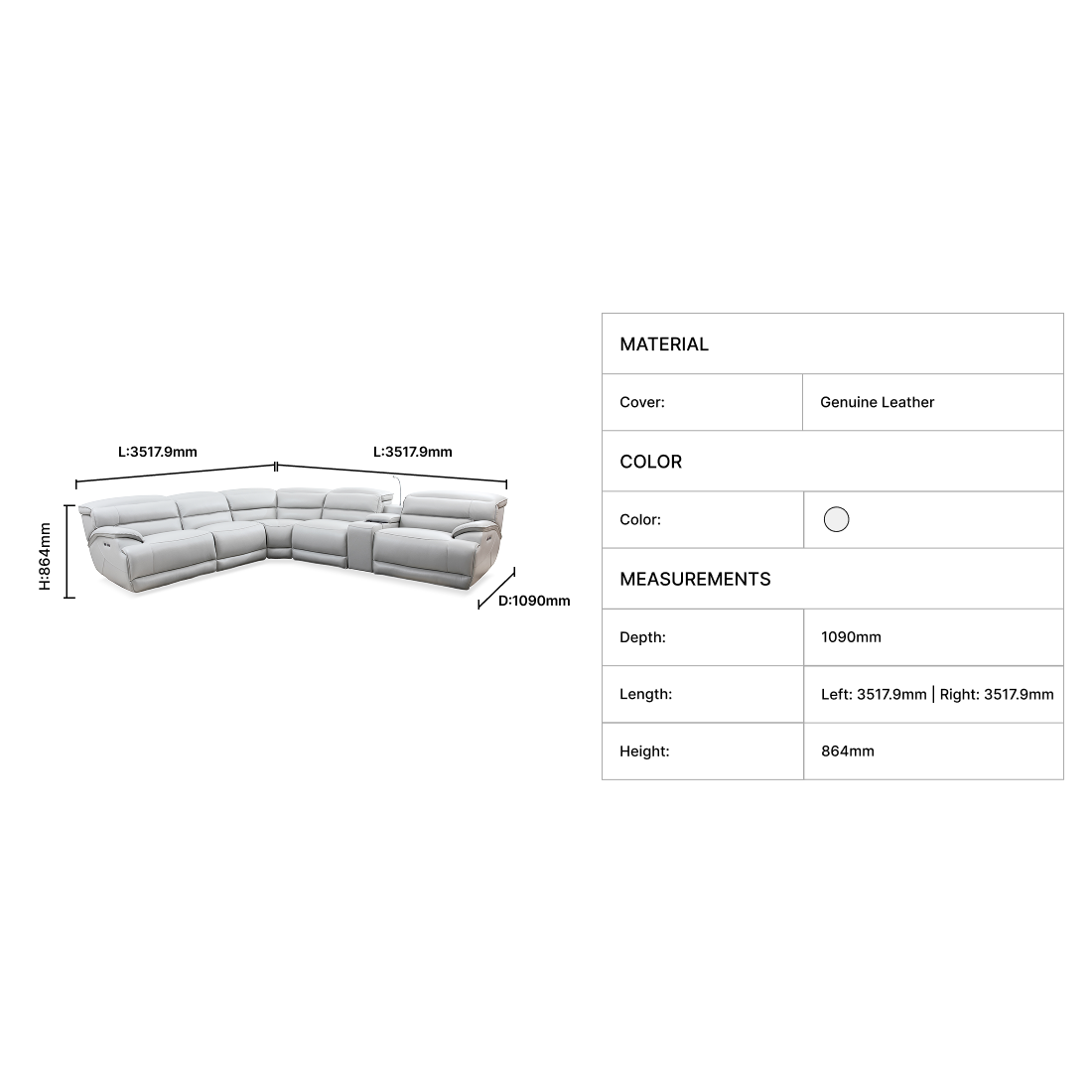 Soreva Recliner Sofa