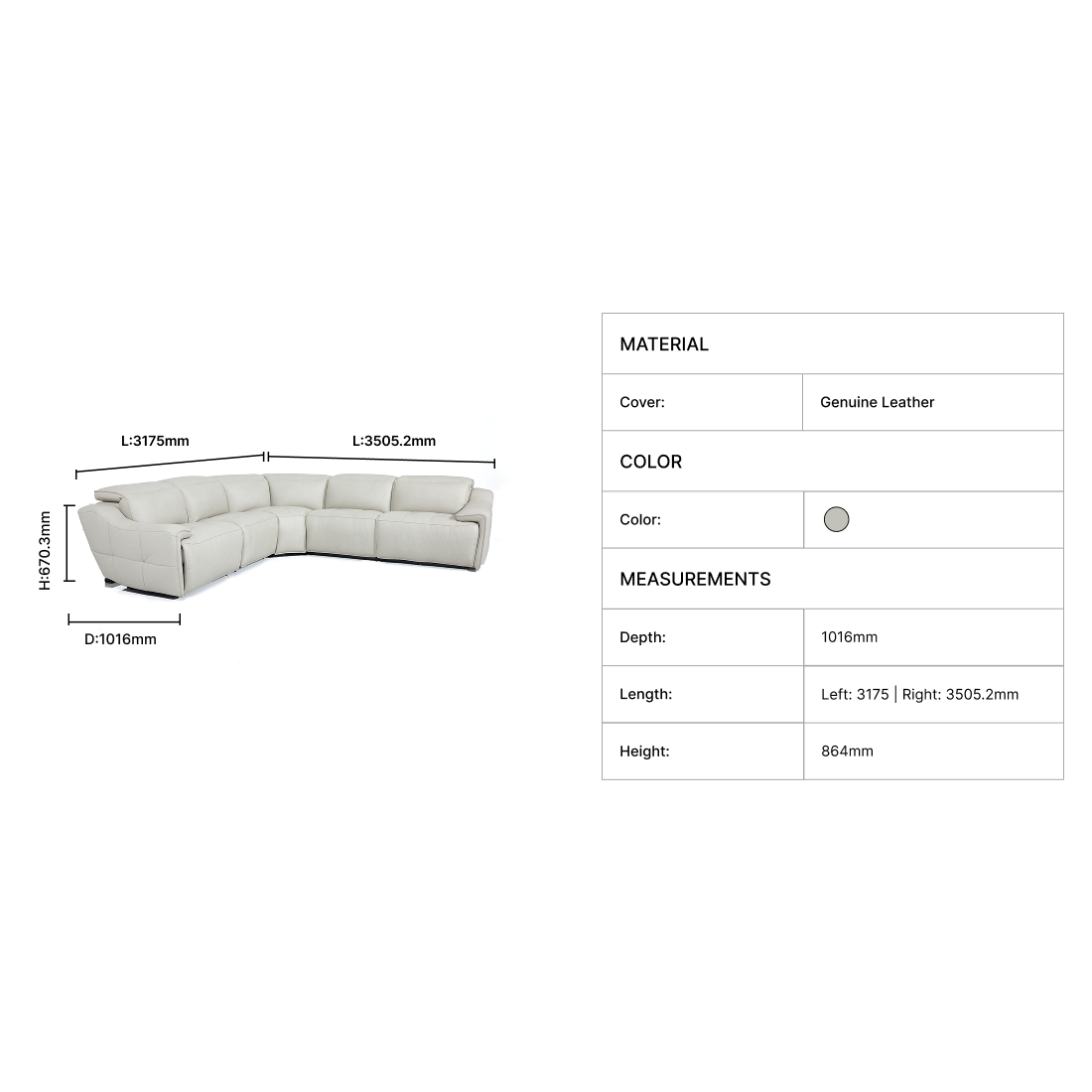 Bastel Recliner Sofa