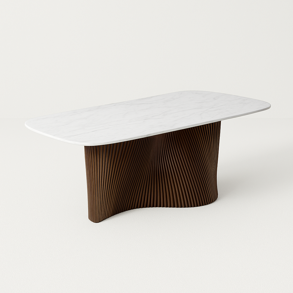 WT103 Virello Curve Dining Table
