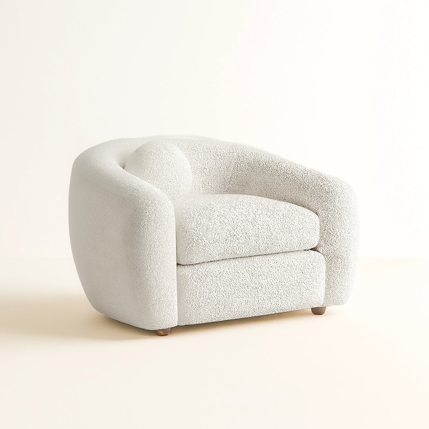 Modern Design Solid Wood Frame Comfortable Upholstered Sofa Chair