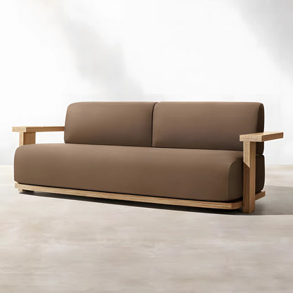 Outdoor Sofa Garden Open Garden Solid Wood Sofa
