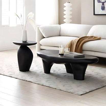 Wabi Sabi Style Fiber Reinforced Plastic Special Shape Coffee Table