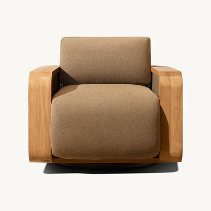 Myral Teak Swivel Lounge Chair