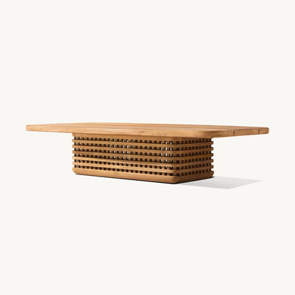 Zyric Teak Rectangular Coffee Table
