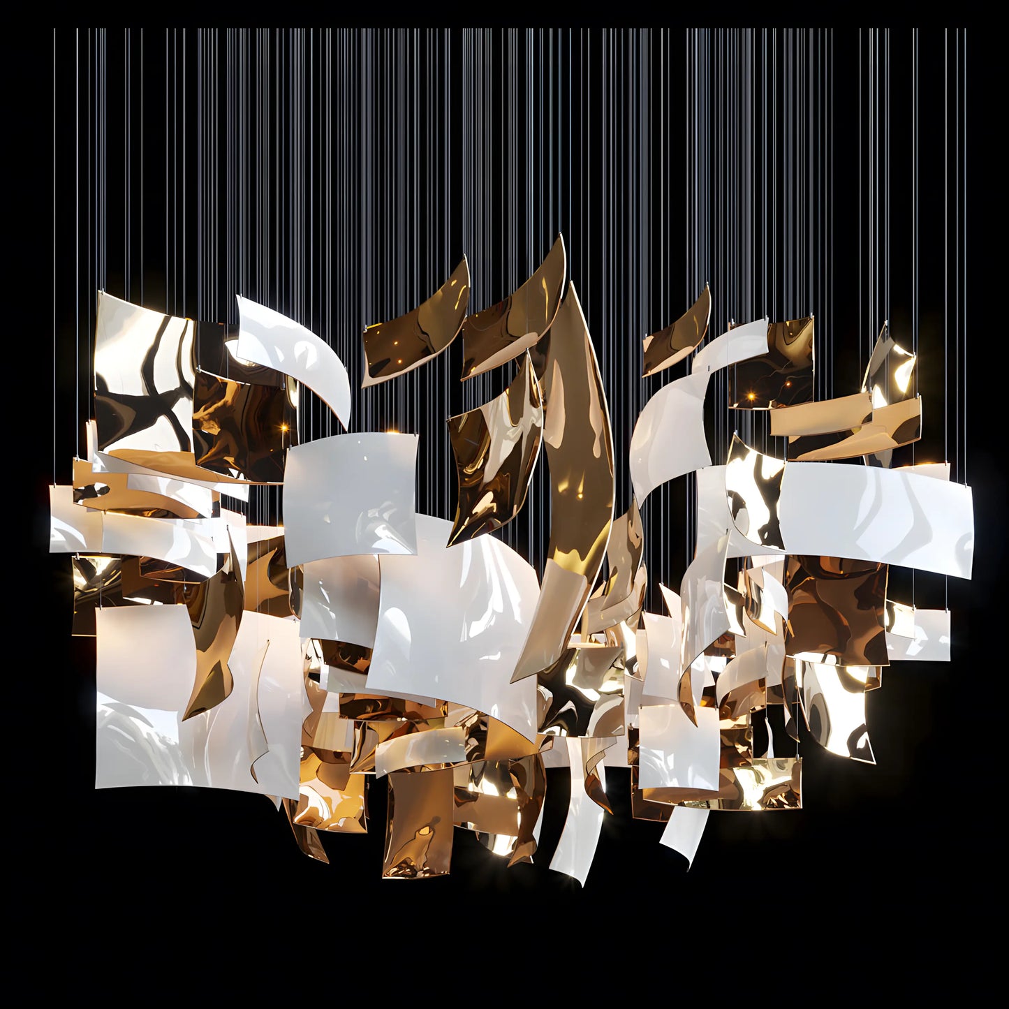 Luxury Gold Plated Pendant Chandelier