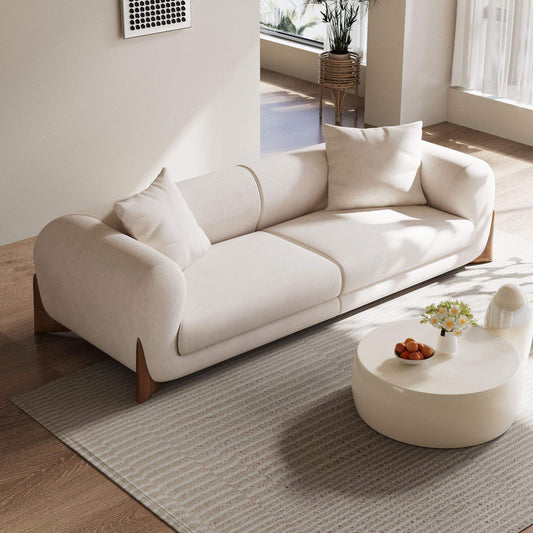 High Quality Sofa Set Luxury Couches Modern Fabric White Sofas