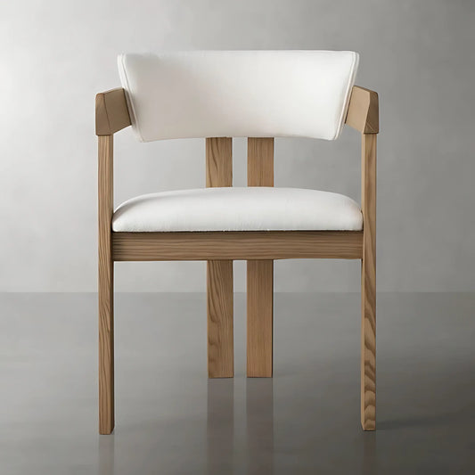 Nordic Modern Solid Ash Natural Wood Dining Chair