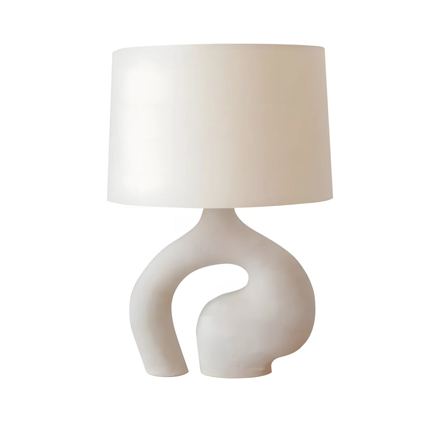 Modern Creative Design White Plater Base with Lampshade Table Lamp