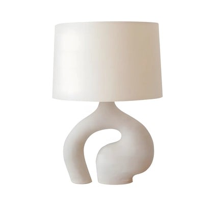 Modern Creative Design White Plater Base with Lampshade Table Lamp