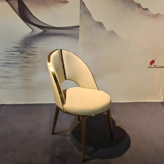 Modern Light Luxury Leather Dining Chair