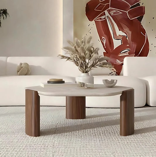 Minimalist Design Fiberglass Cloud Shape Coffee Table