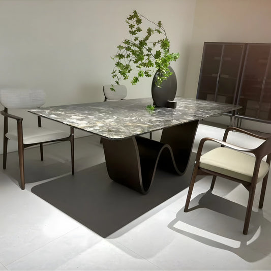 Italian Minimalist Luxury Stone Marble Table