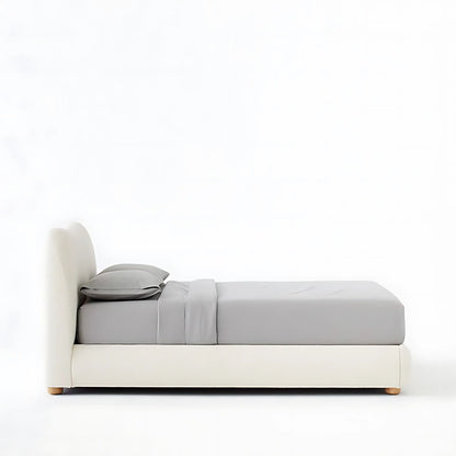 Minimalist Bedroom Furniture Luxury Soft Velvet King & Queen Size Double Bed Frame