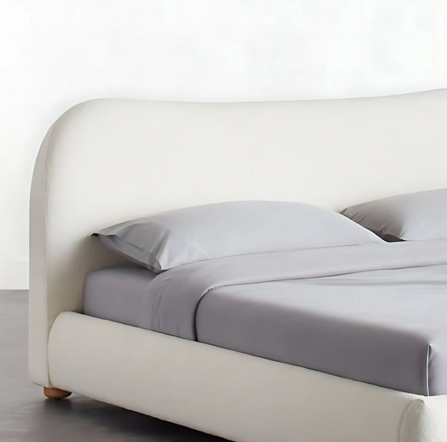 Minimalist Bedroom Furniture Luxury Soft Velvet King & Queen Size Double Bed Frame