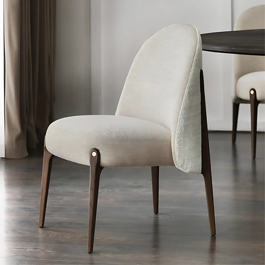 Classical Design Wooden Frame Customizable Fabric Kitchen Furniture Dining Chair