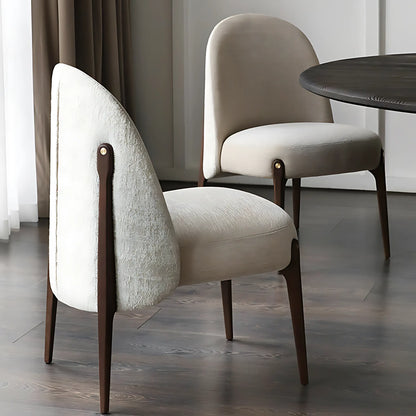 Classical Design Wooden Frame Customizable Fabric Kitchen Furniture Dining Chair