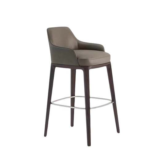 Nordic Solid Wood bar High Chair