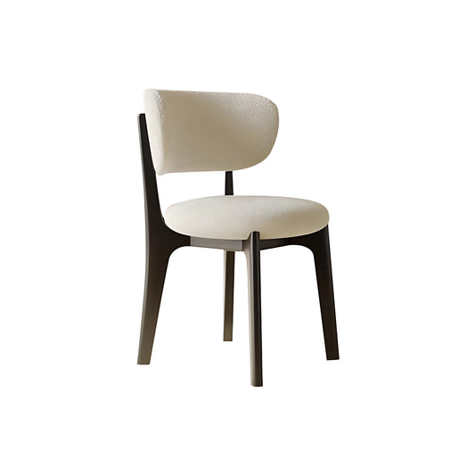 Modern Design High Density Foam Soft Boucle Solid Ash Wooden Dining Chair
