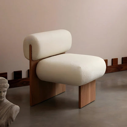 Casual Single Sofa Chair Solid Wood Designer