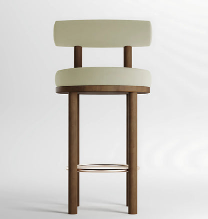 Luxury Design Solid Wood Frame Counter Stools High Chair