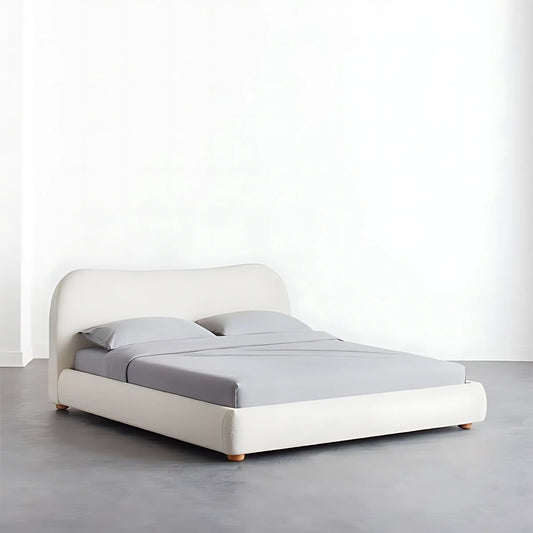 Minimalist Bedroom Furniture Luxury Soft Velvet King & Queen Size Double Bed Frame
