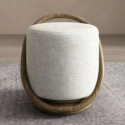 Modern Nordic Solid Wood Upholatered Stool Home Footrest Luxury Stool for Bedroom