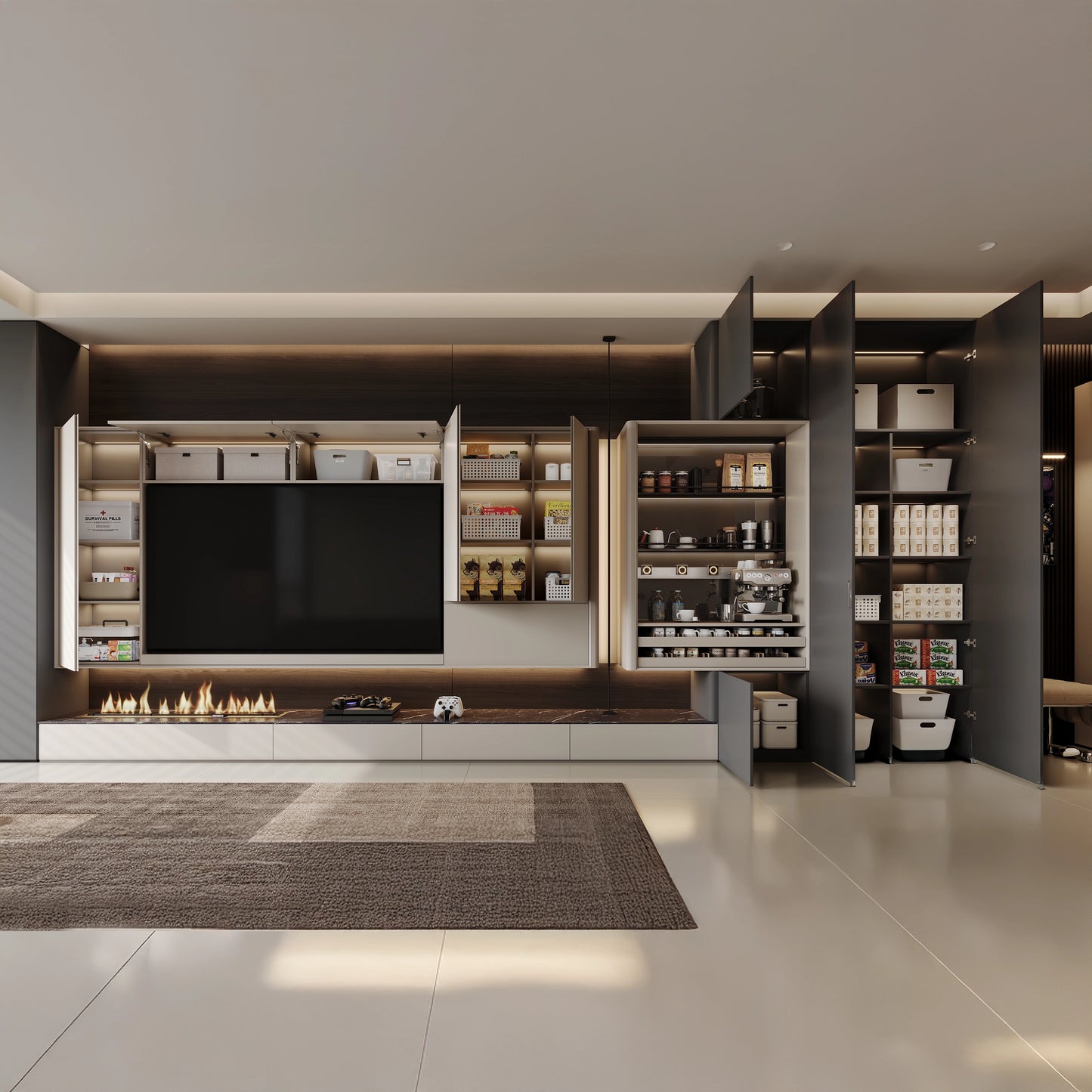 Vesta Series Entertainment Wall