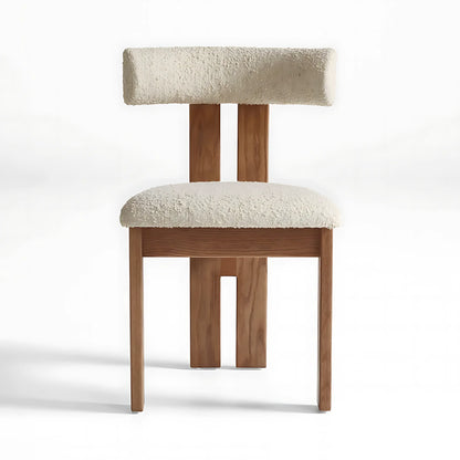 Minilamist Design Ash Wood Frame Optional Fabric Accent Chairs Wooden