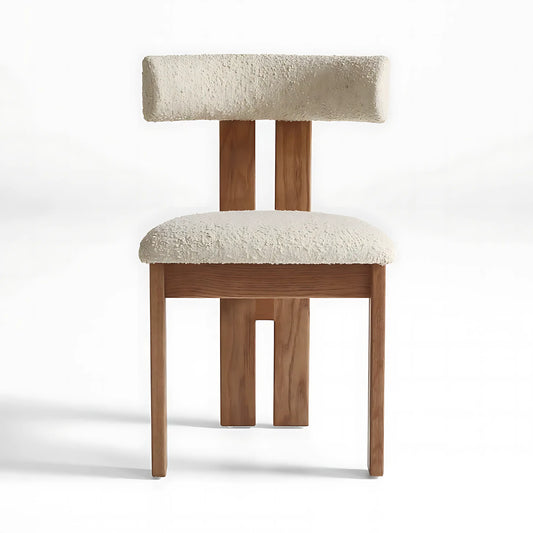 Minilamist Design Ash Wood Frame Optional Fabric Accent Chairs Wooden