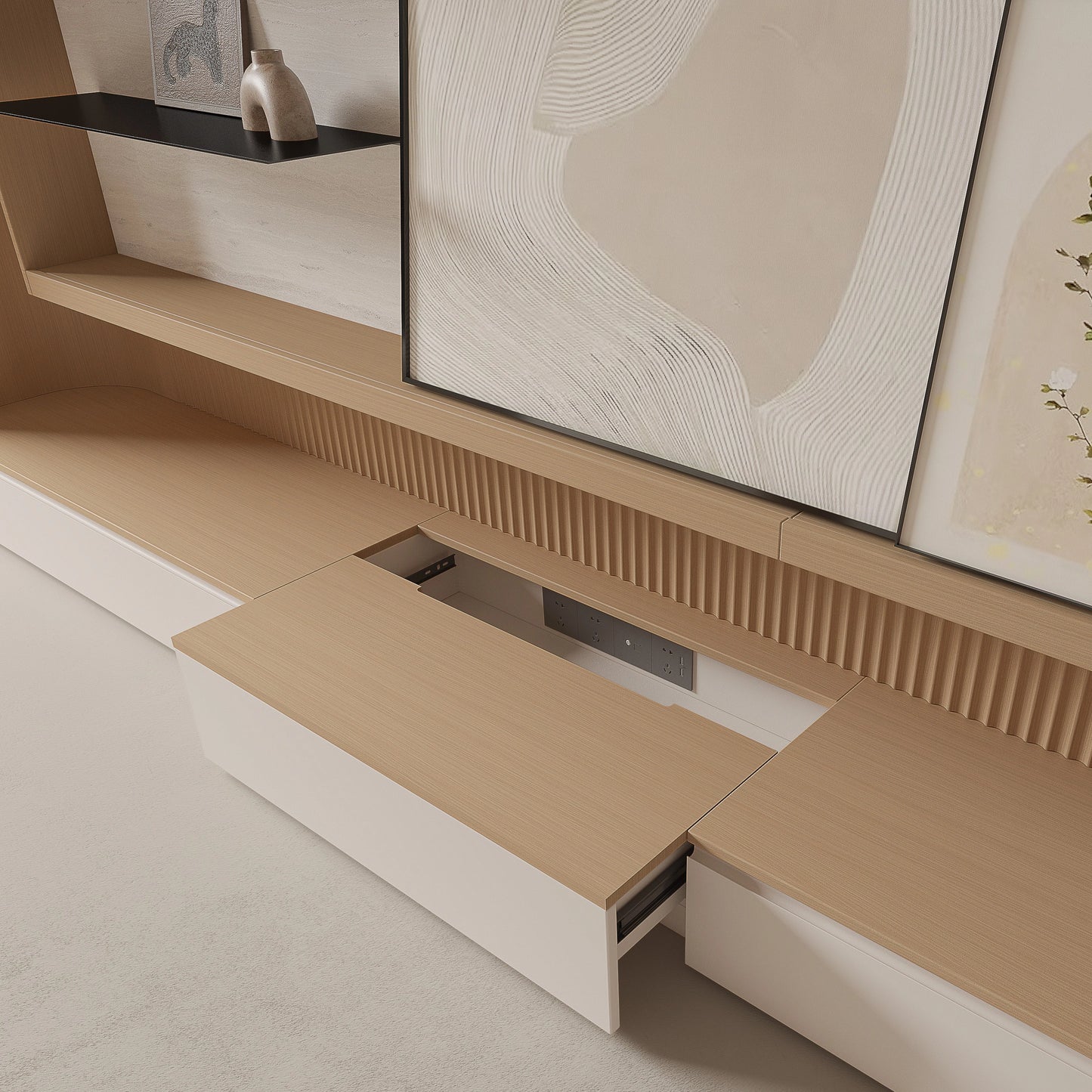 Lucius Series Entertainment Wall