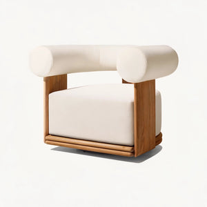 Veyra Teak Swivel Lounge Chair