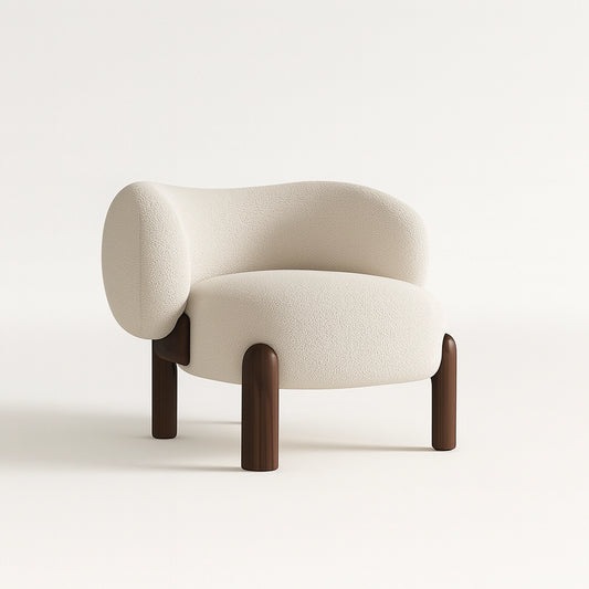 Nordic Design Single Velvet Accent Sofa Chair