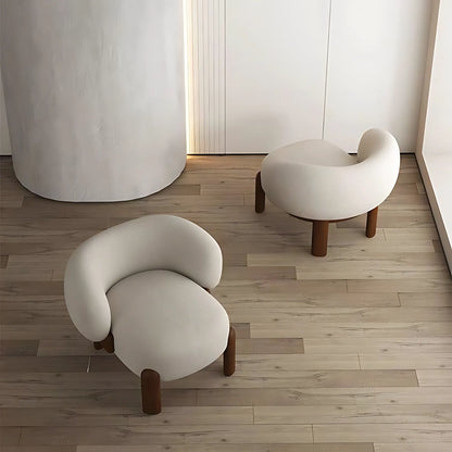 Nordic Design Single Velvet Accent Sofa Chair