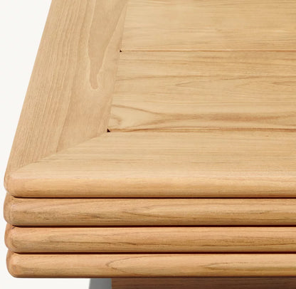 Veyra Teak Square Corner Side Table