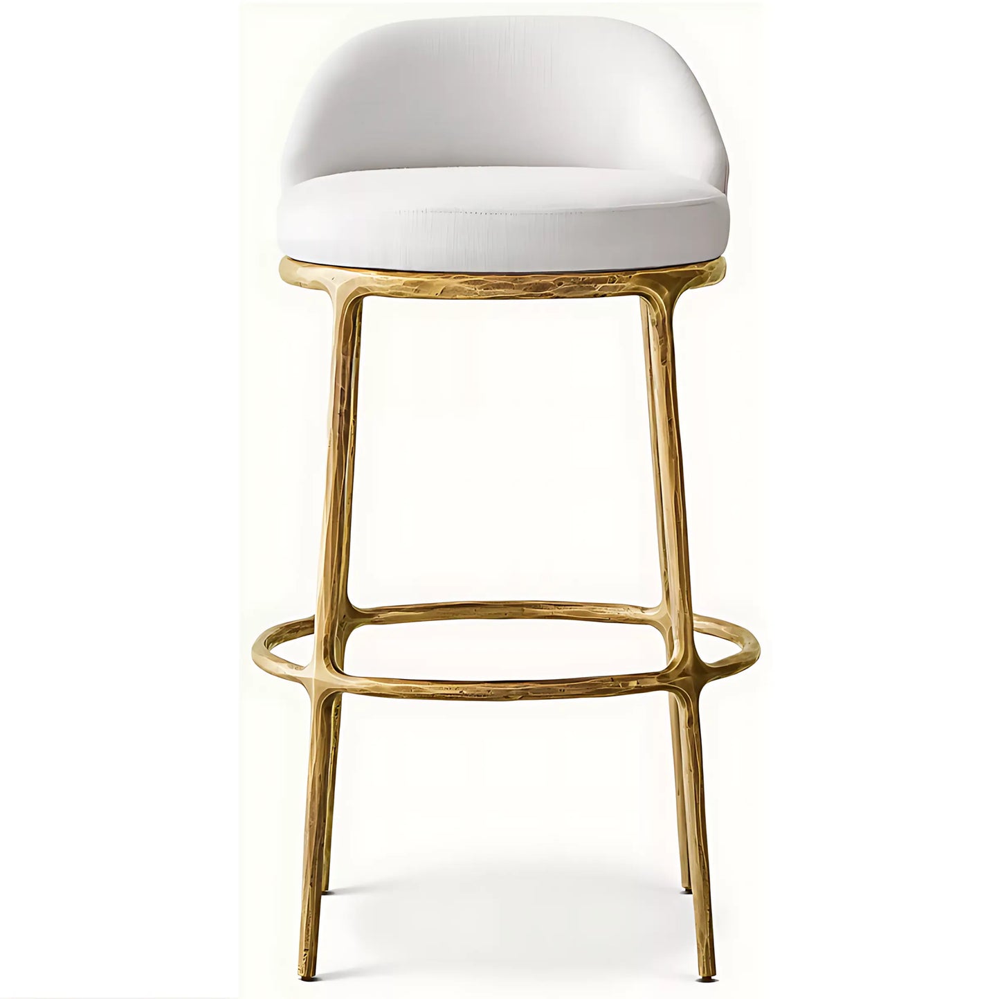 American Style Unique Metal   Linen Bar Stool High Chair