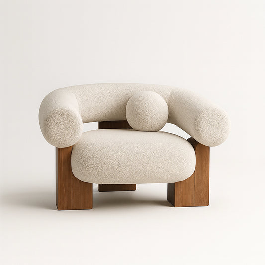 Modern Luxury Good Quality Ash Wood Accent Sofa Chair