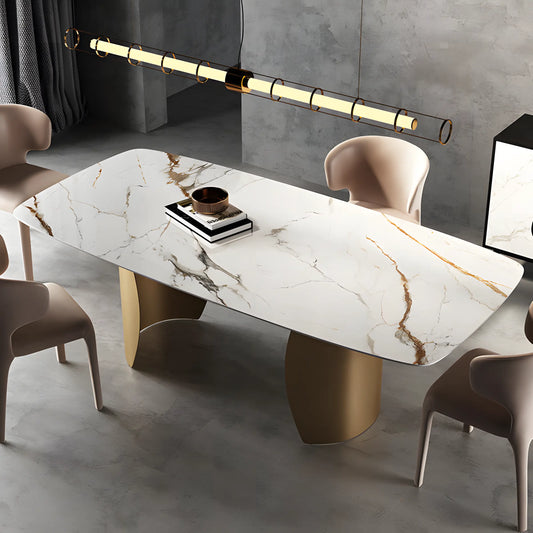 Italian Light Luxury Rock Plate Table