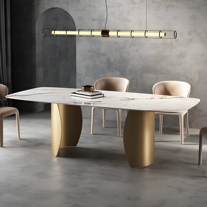 Italian Light Luxury Rock Plate Table