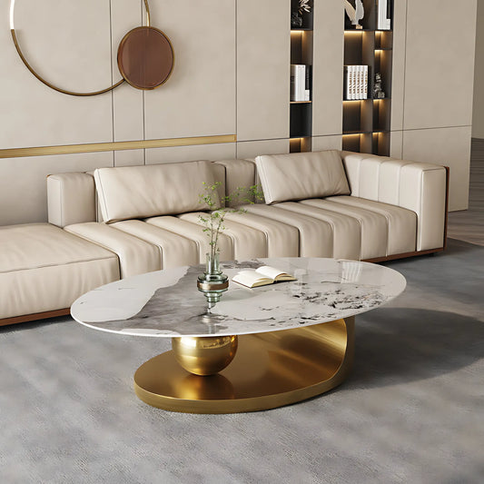 Modern Nordic Stainless Steel Frame Attractive Coffee  Table