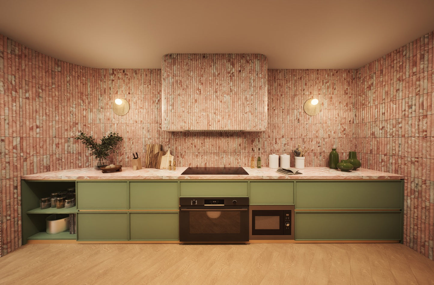 The Toscana Stone Wall Kitchen